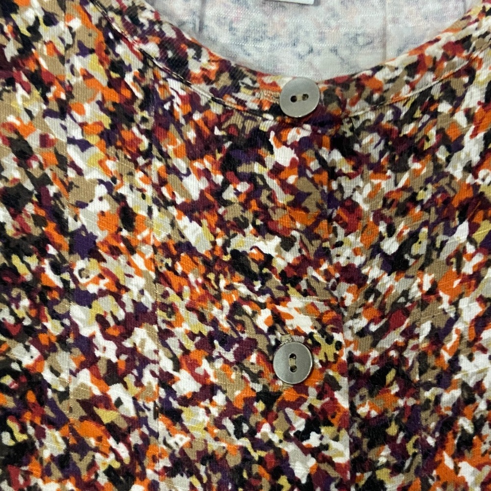 J. Jill Brown Multicolor Long Sleeve Dress - Picture 4 of 5